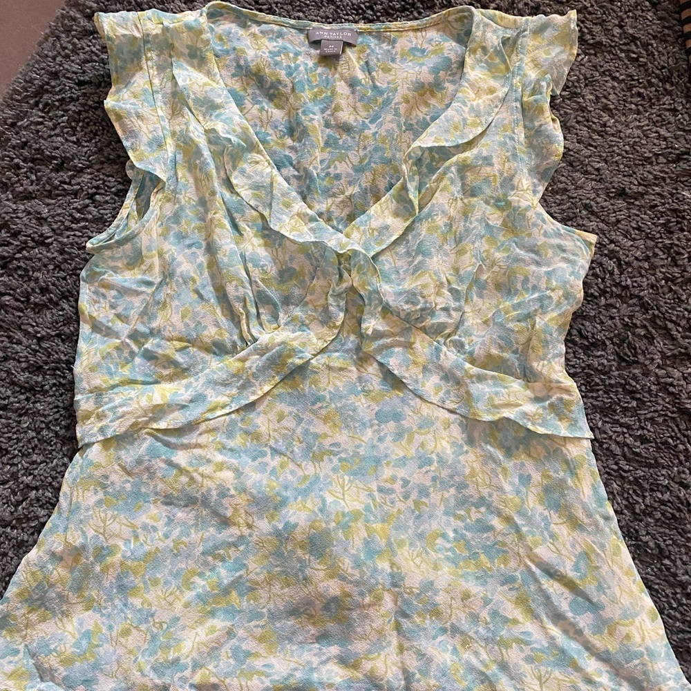 Vintage Anne Taylor Floral blouse